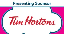 Tile that reads: Presenting Sponsor, Tim Hortons