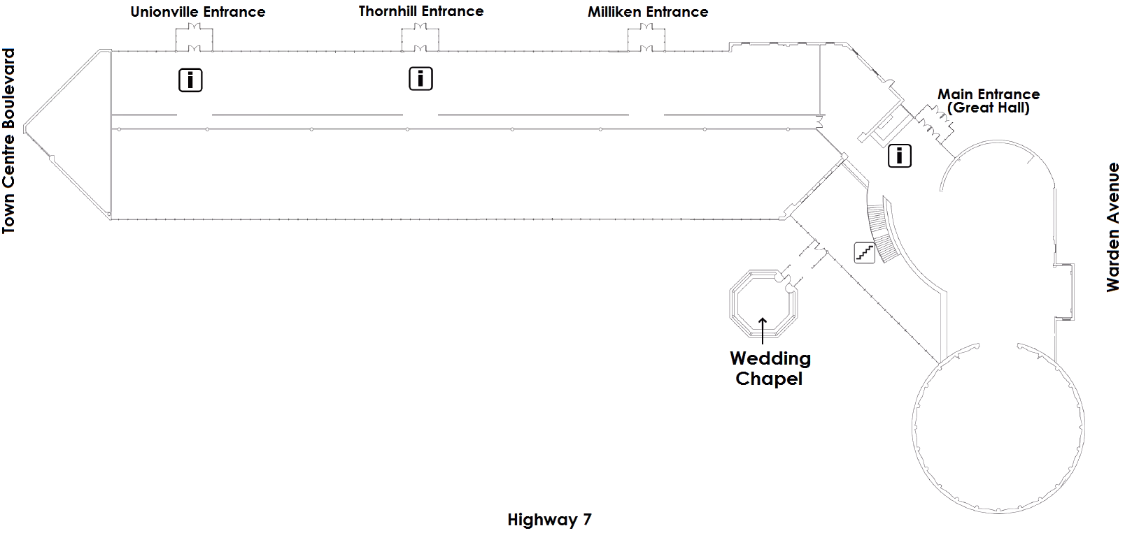 Wedding Chapel Building Map