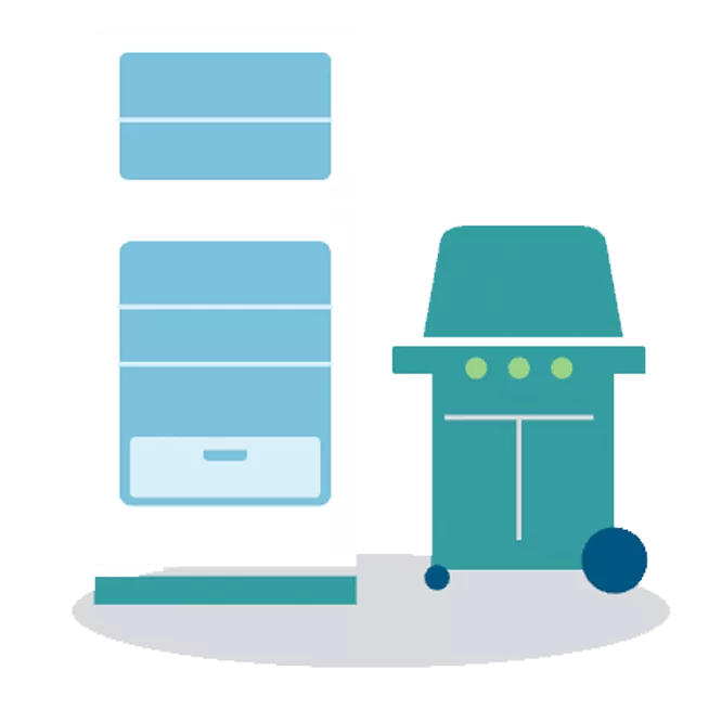 utilities and recycle icon