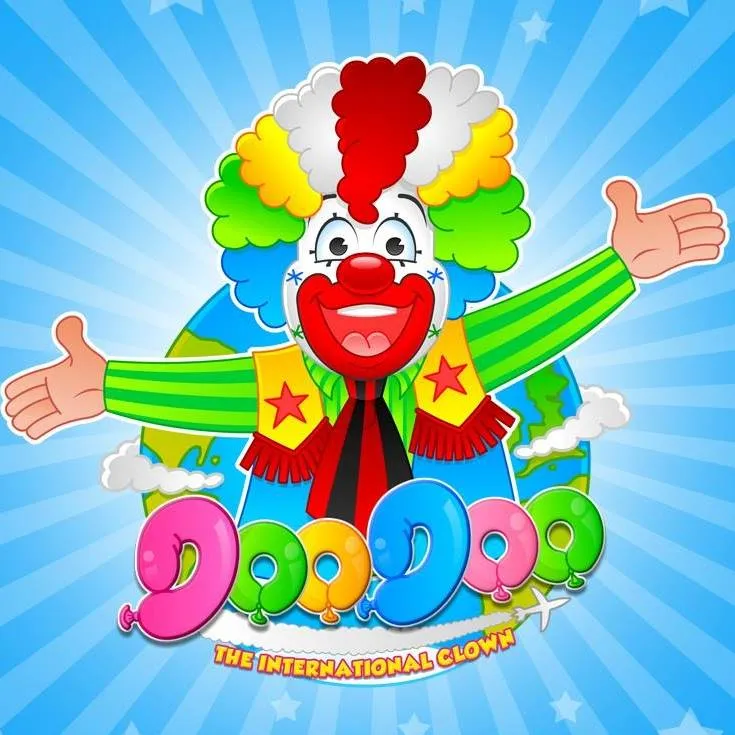 Doo Doo the International Clown logo.