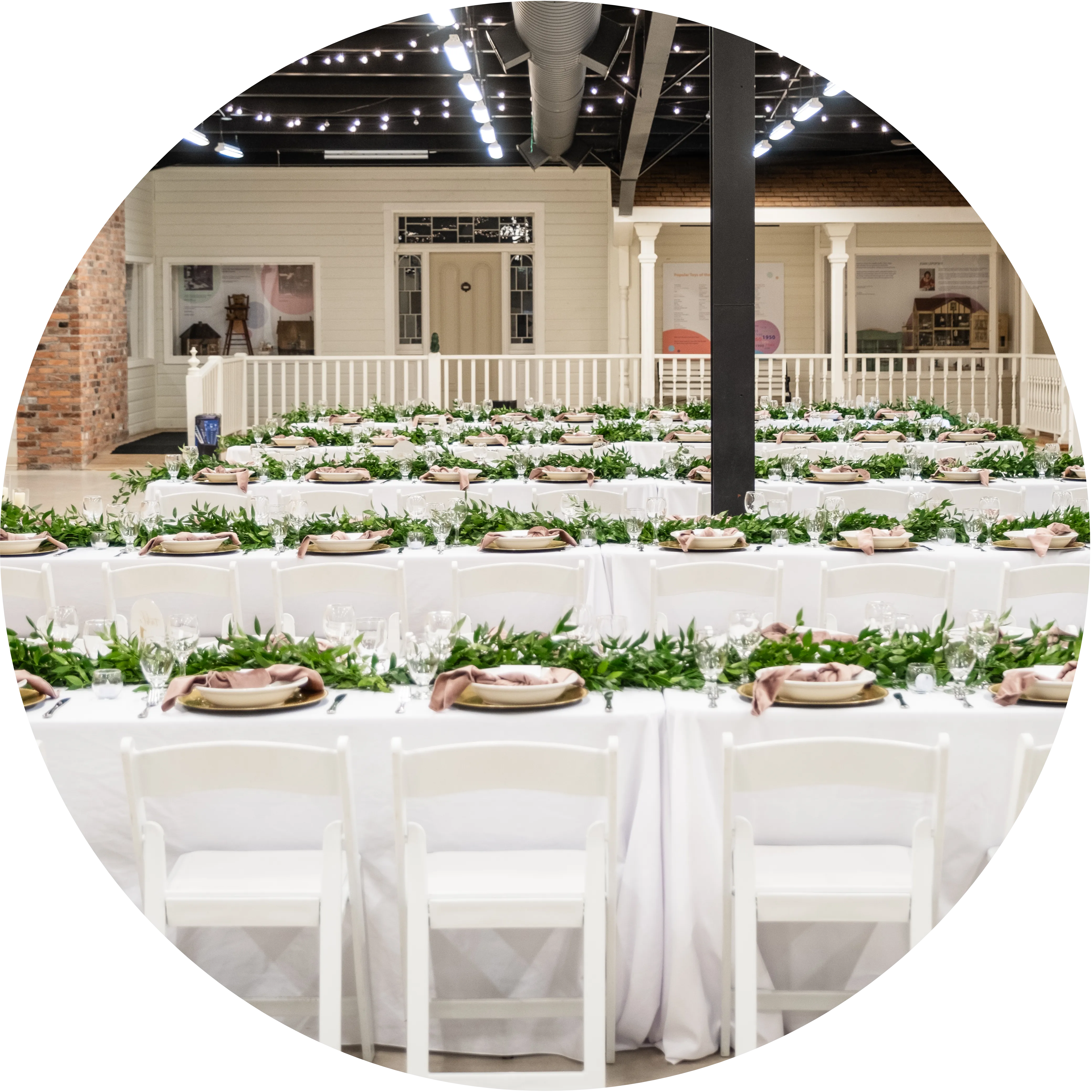 Interior of Markham Museum's Transportation Hall.