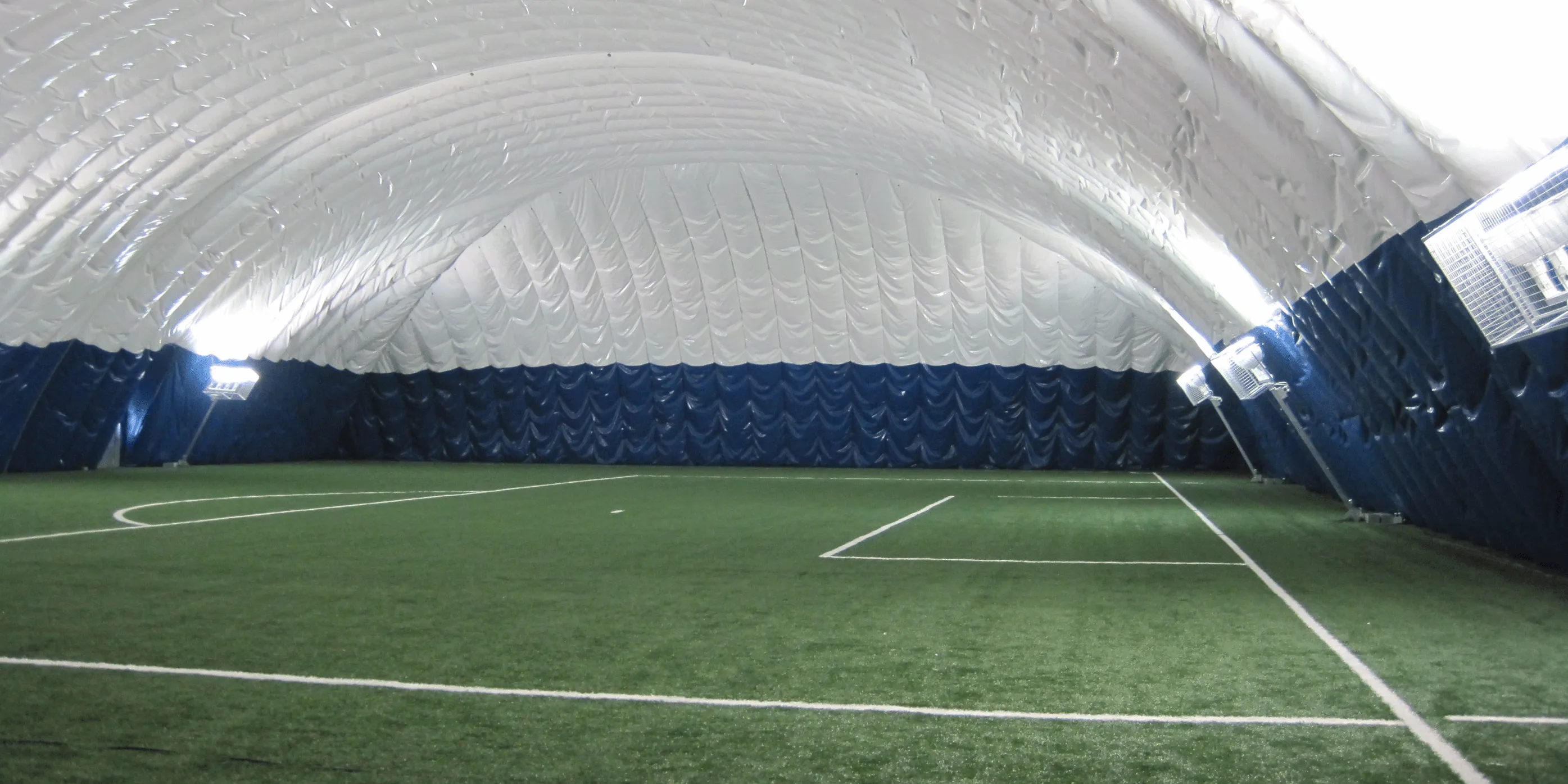Interior of Milliken Mills Soccer Dome.