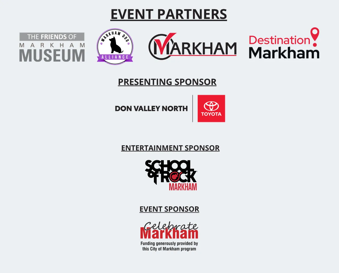AppleFest event partners and sponsors list