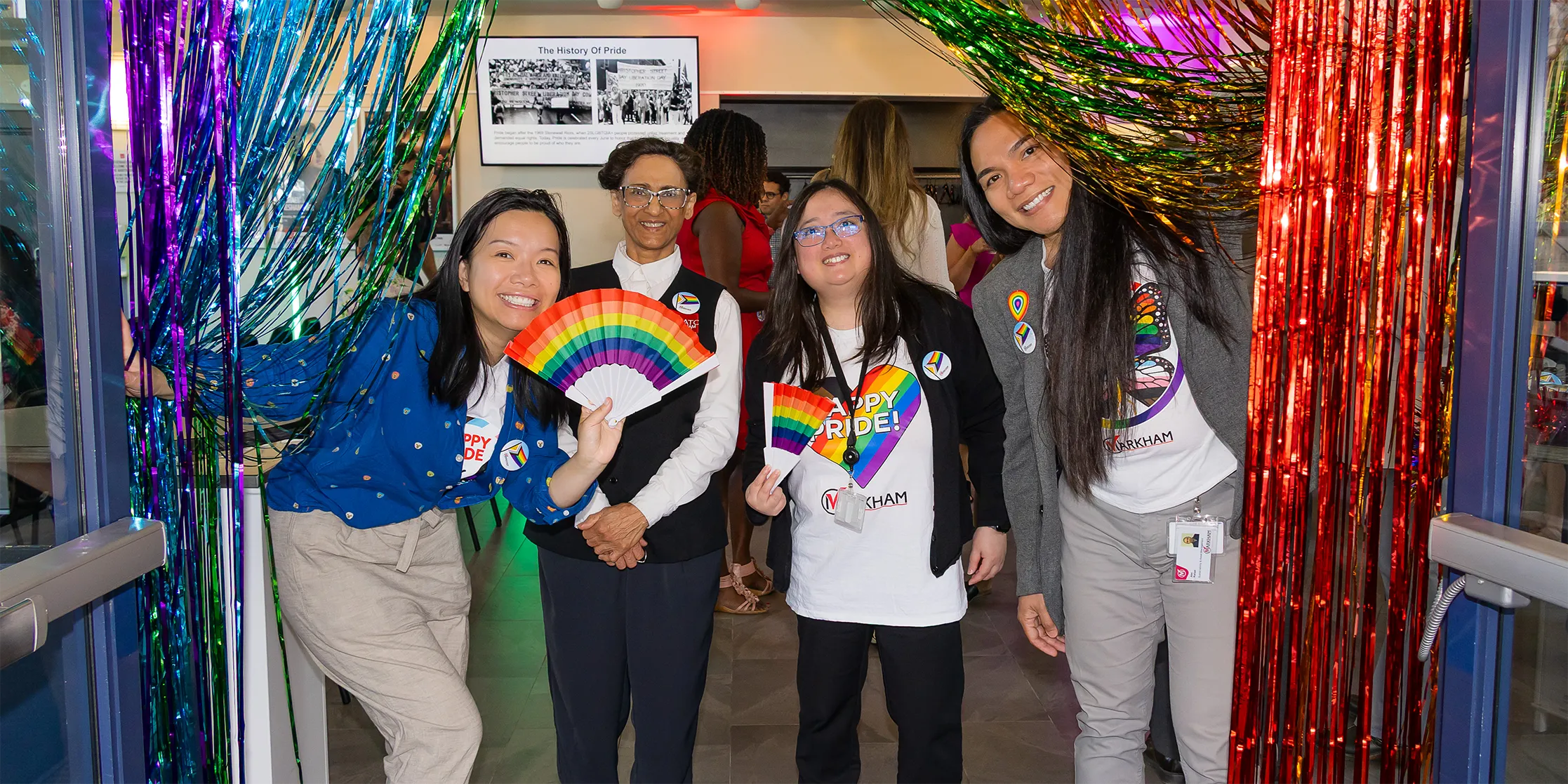 City of Markham employees attending a pride event.